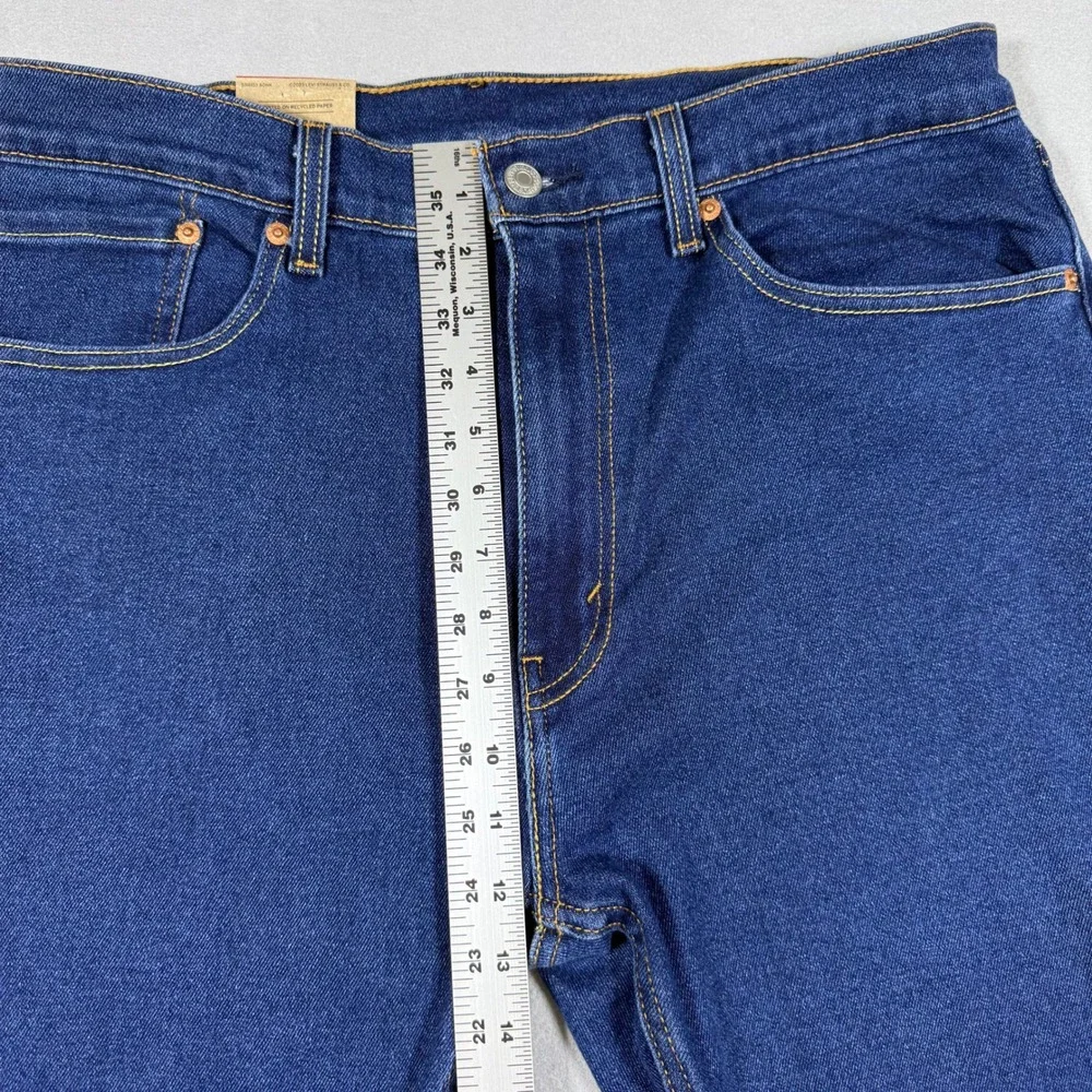 Levi's 505 Regular Fit Jeans Mens 36x30 Blue Straight‎ Leg Denim NWT
